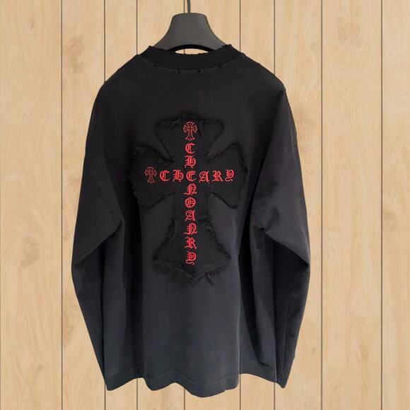 Chrome Hearts Men's Classic Black Long Sleeve Shirt - Picture 2 of 4